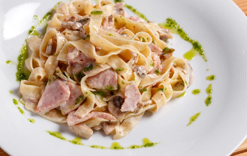 Paste Prosciutto e funghi
